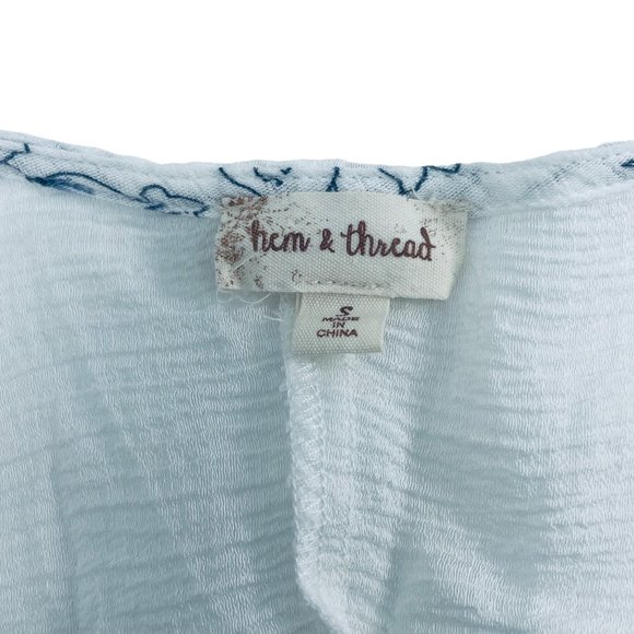 Hem & Thread - White Blouse - Small - Picture 2 of 8